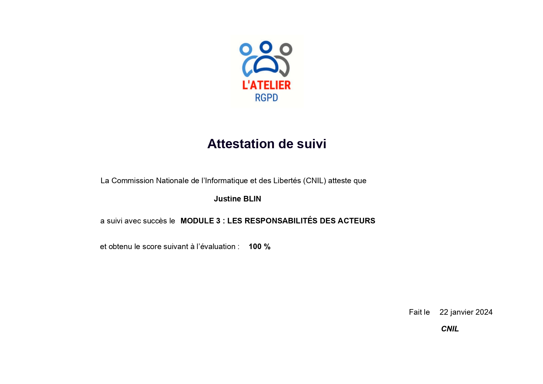 Certification MOOC module 3