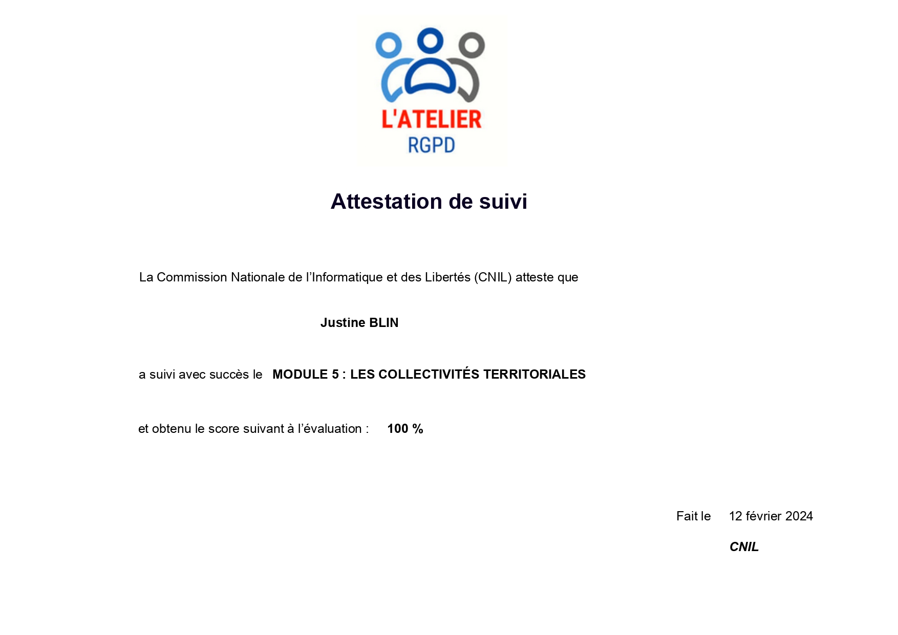 Certification MOOC module 5